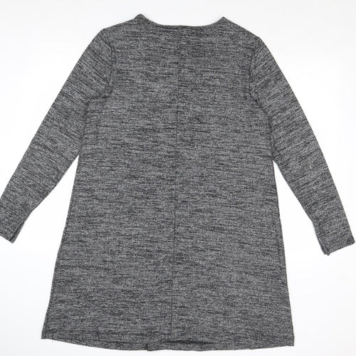 Gap Womens Silver Polyester Jumper Dress Size L Round Neck Pullover