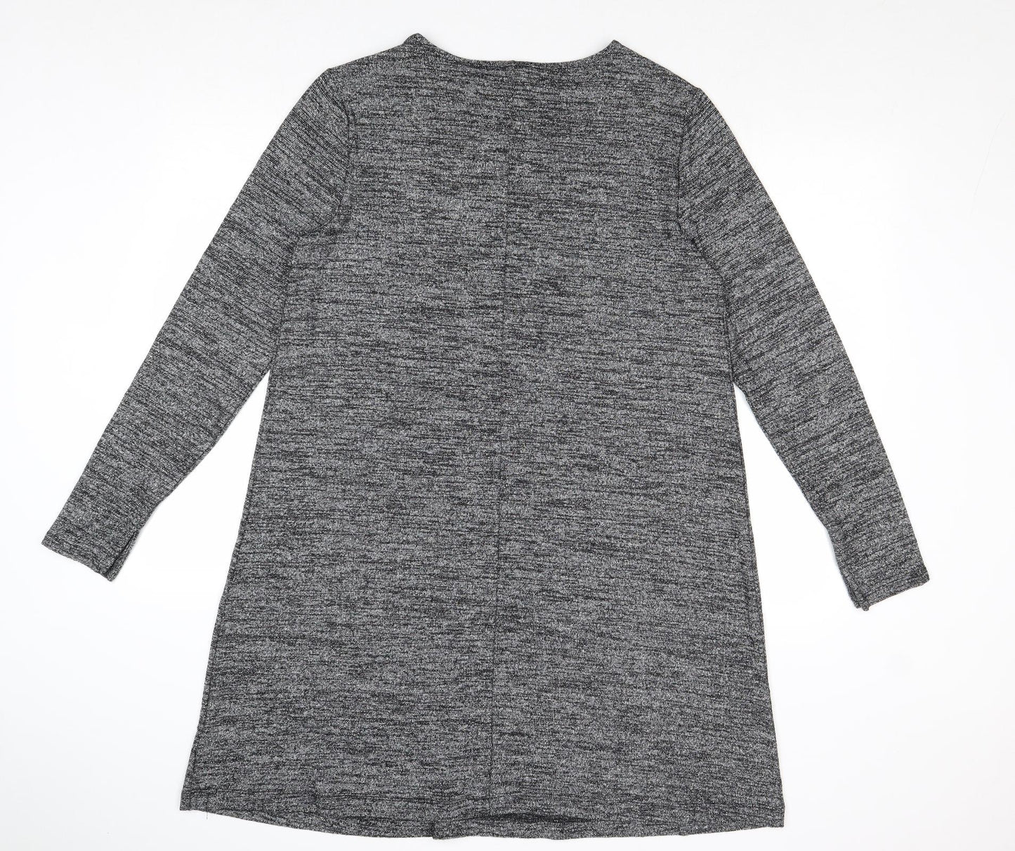 Gap Womens Silver Polyester Jumper Dress Size L Round Neck Pullover