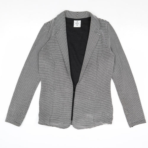 NEXT Womens Grey Striped Jacket Blazer Size 12