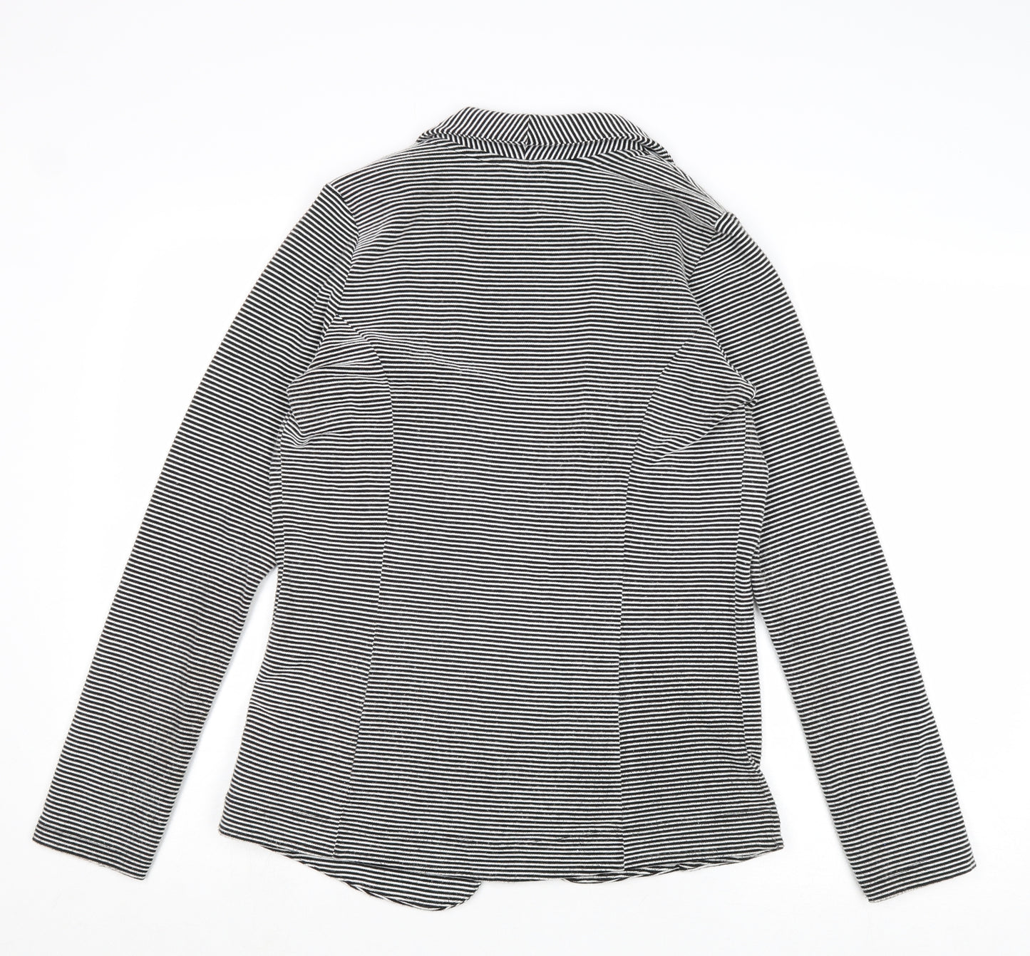 NEXT Womens Grey Striped Jacket Blazer Size 12