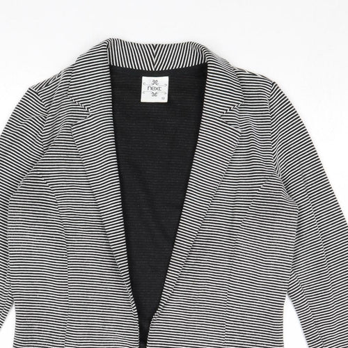 NEXT Womens Grey Striped Jacket Blazer Size 12