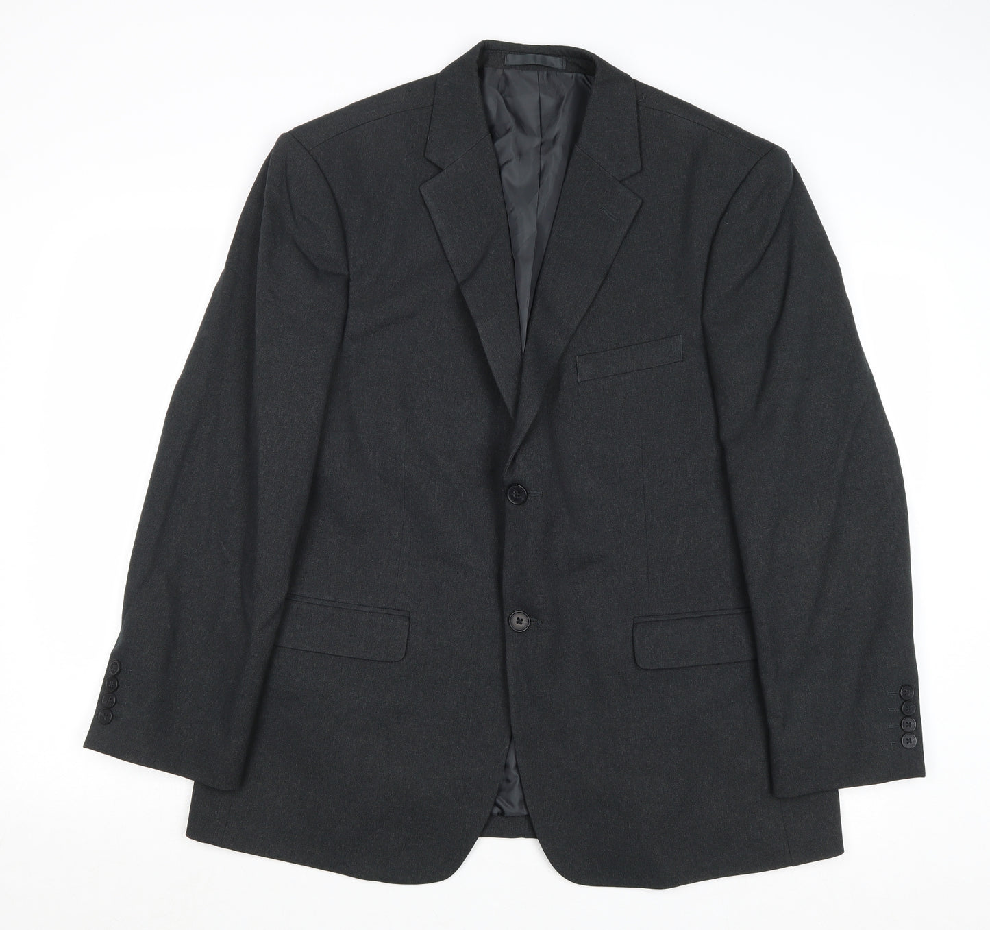 Greenwoods Mens Grey Polyester Jacket Suit Jacket Size 42 Regular