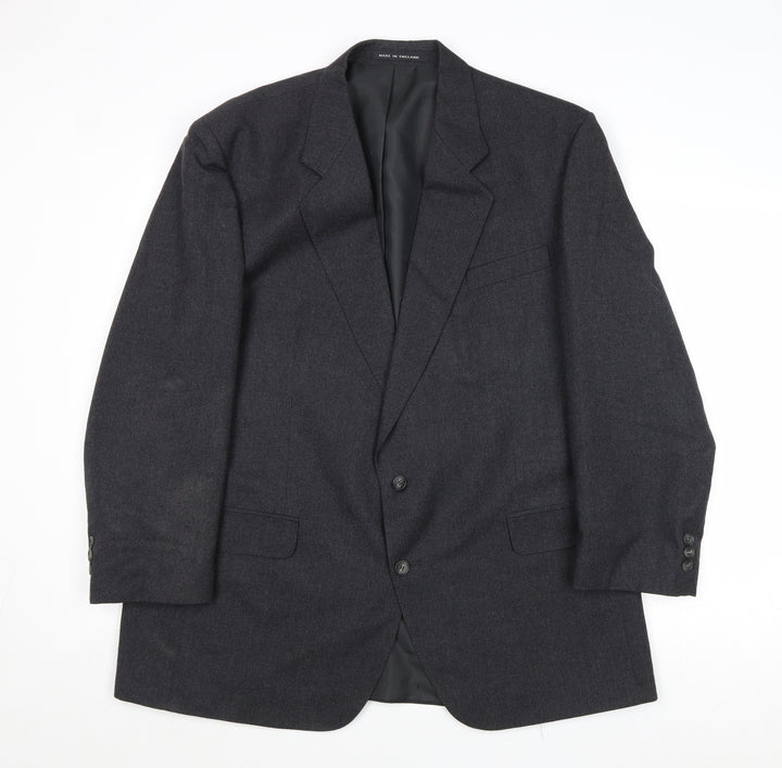 Daniel Drescot Mens Grey Wool Jacket Suit Jacket Size 46 Regular