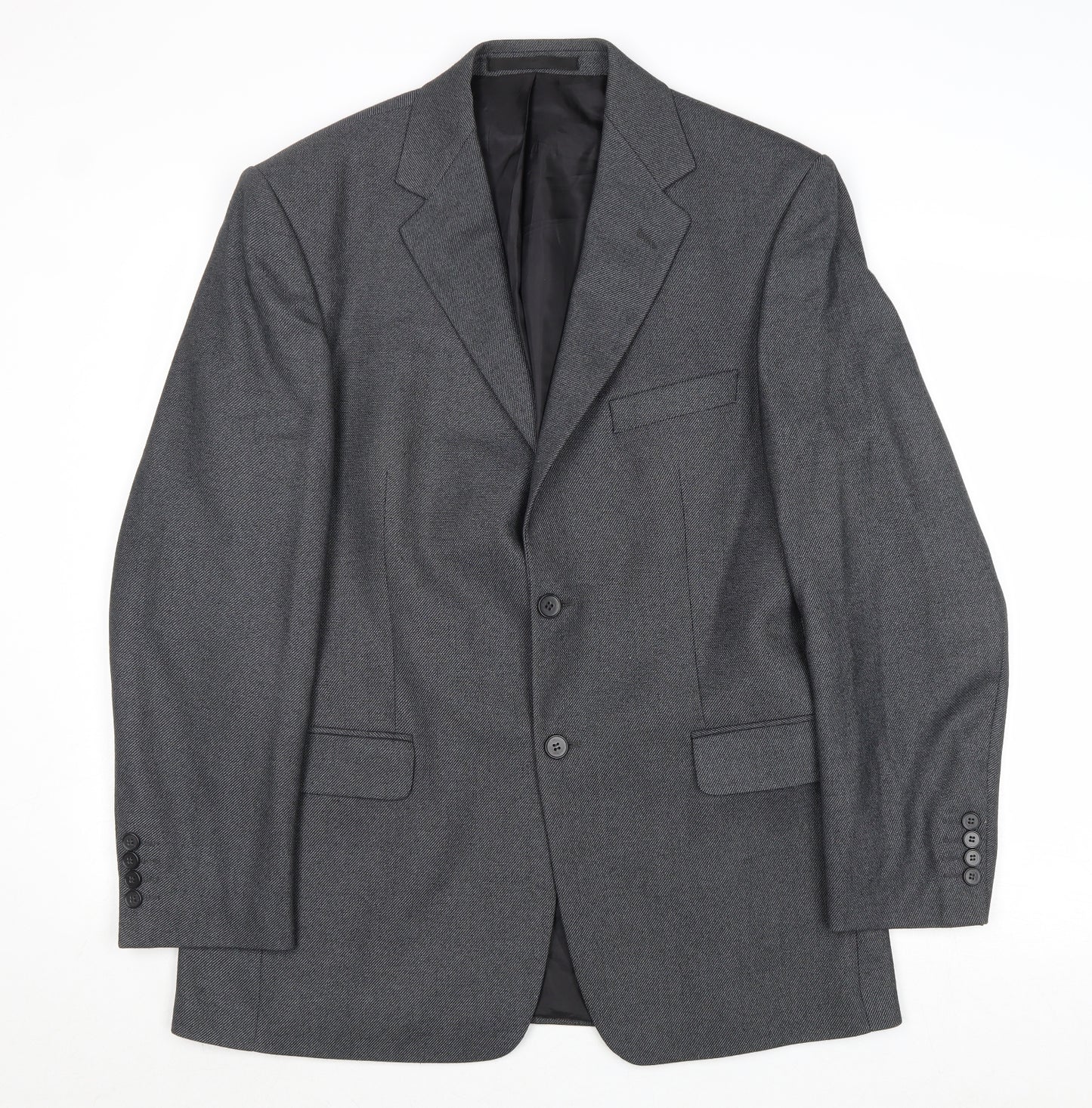 Marks and Spencer Mens Grey Polyester Jacket Suit Jacket Size 40 Regular