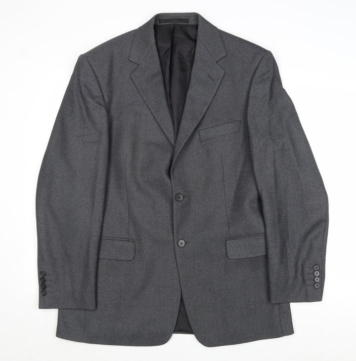 Marks and Spencer Mens Grey Polyester Jacket Suit Jacket Size 40 Regular