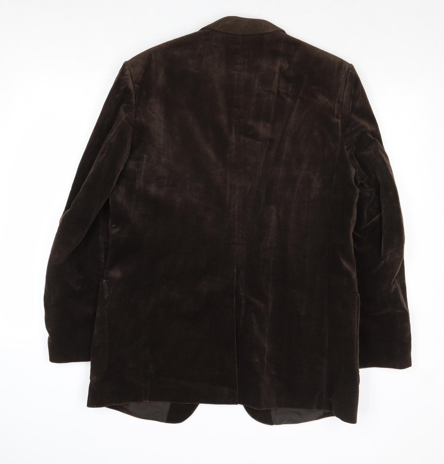 marks and Mens Brown Cotton Jacket Blazer Size 42 Regular