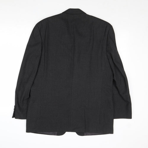 Burton Mens Grey Polyester Jacket Suit Jacket Size 40 Regular