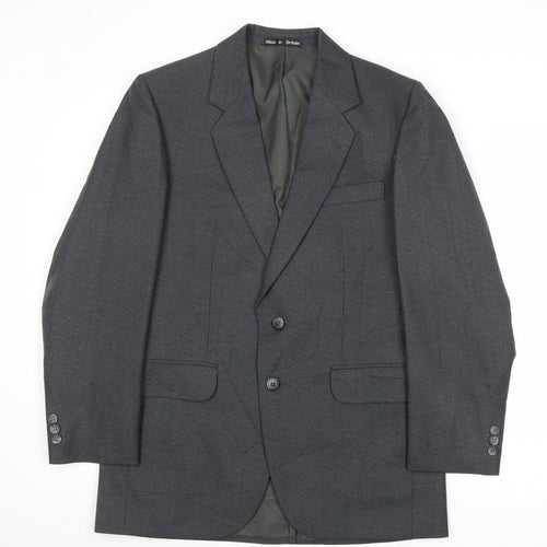 Dunn & Co Mens Grey Polyester Jacket Suit Jacket Size 36 Regular