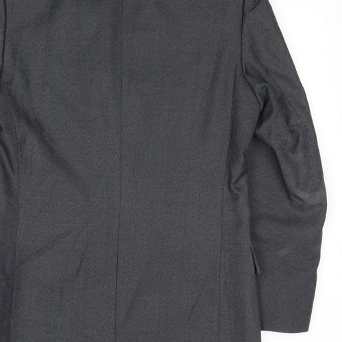 Dunn & Co Mens Grey Polyester Jacket Suit Jacket Size 36 Regular