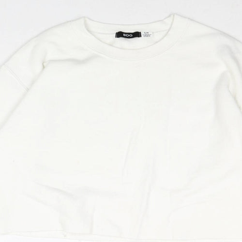 BDG Womens White Polyester Pullover Sweatshirt Size S Pullover - Size S-M Somewhere Anywhere