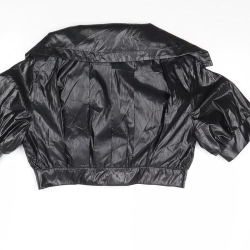Pick Up Womens Black Jacket Blazer Size M Buckle