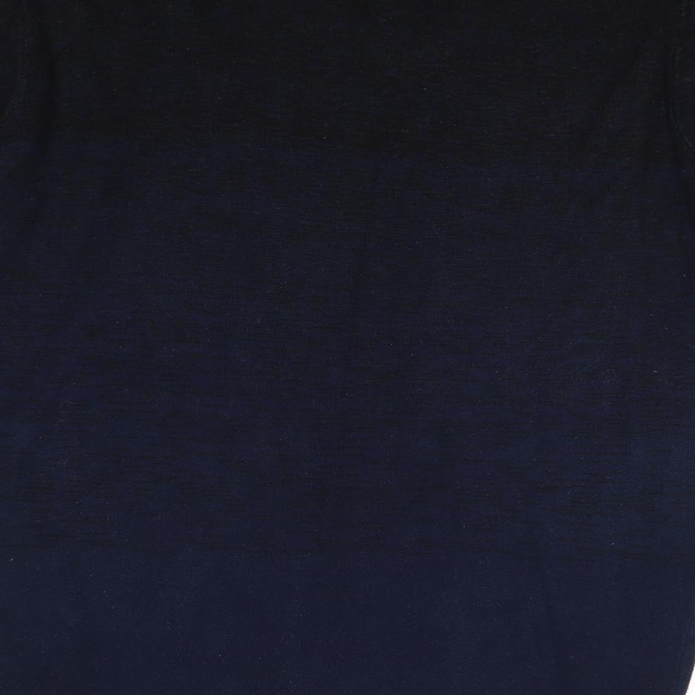 Very Mens Blue Round Neck Cotton Pullover Jumper Size L Long Sleeve