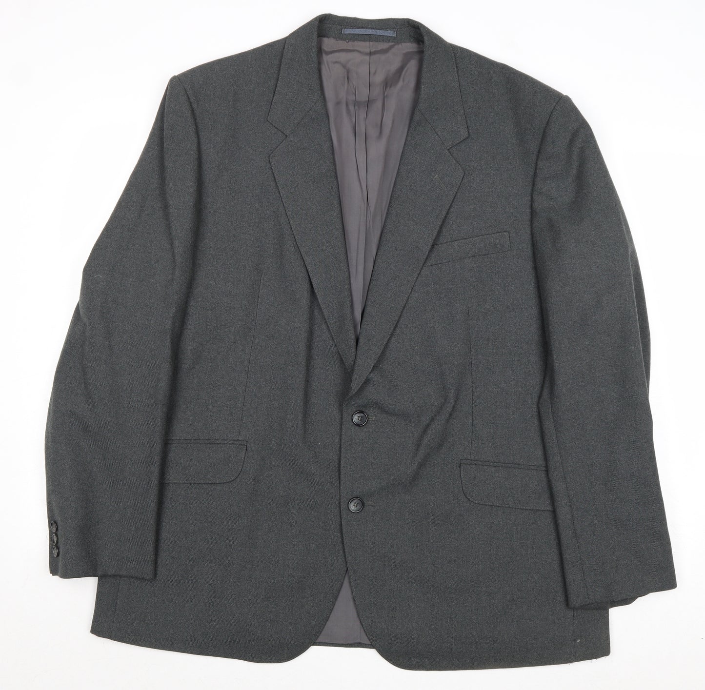 Warteks Mens Grey Polyester Jacket Suit Jacket Size 44 Regular