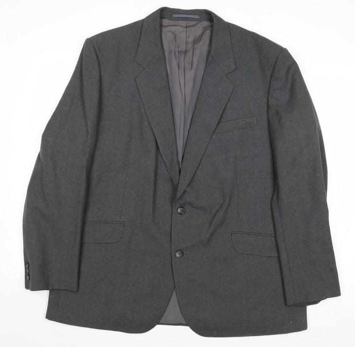 Warteks Mens Grey Polyester Jacket Suit Jacket Size 44 Regular