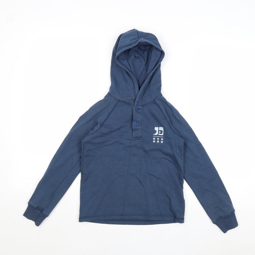 Joe's Boys Blue Polyester Pullover Hoodie Size 6 Years Button