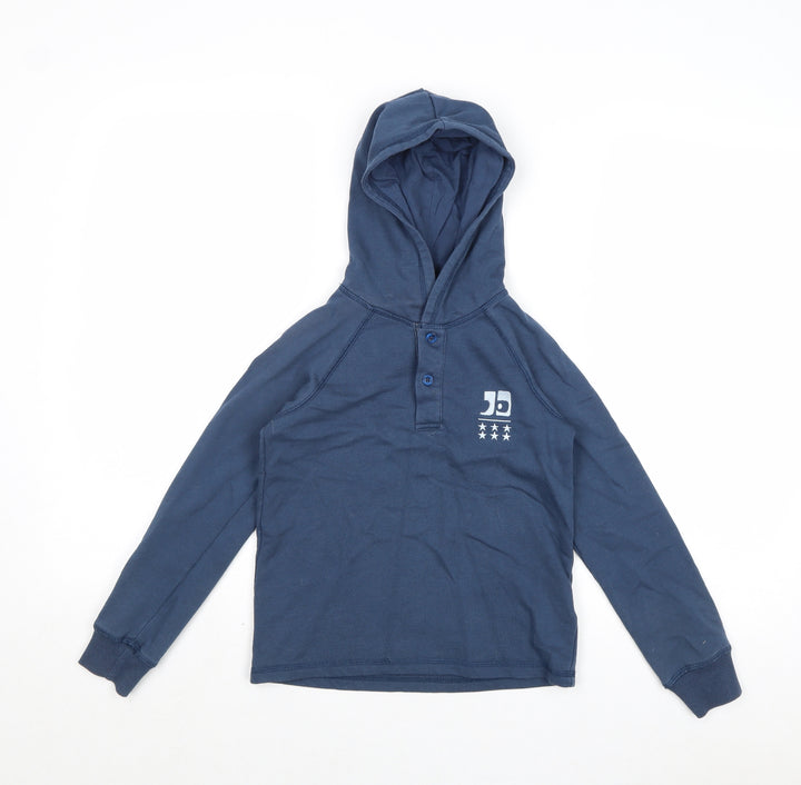 Joe's Boys Blue Polyester Pullover Hoodie Size 6 Years Button