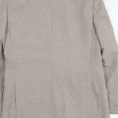 C&A Mens Beige Polyester Jacket Blazer Size S Regular