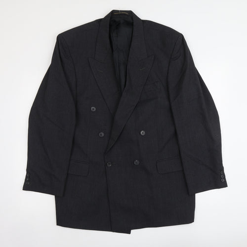 Marks and Spencer Mens Blue Polyester Jacket Suit Jacket Size L Regular