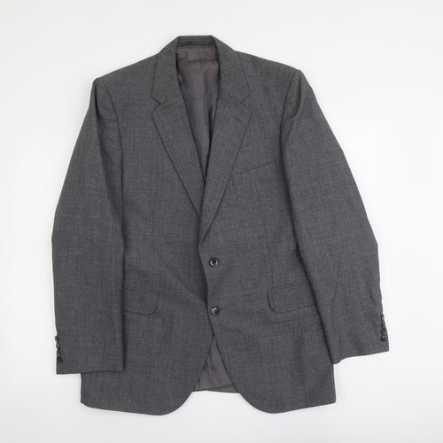 Marks and Spencer Mens Grey Polyester Jacket Suit Jacket Size M Regular