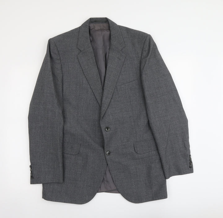 Marks and Spencer Mens Grey Polyester Jacket Suit Jacket Size M Regular