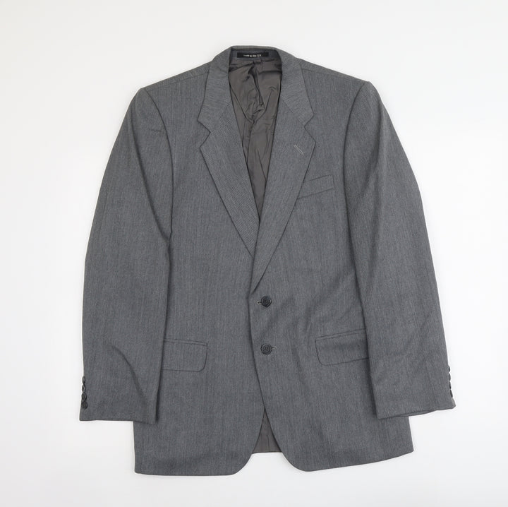 Marks and Spencer Mens Grey Polyester Jacket Suit Jacket Size M Regular