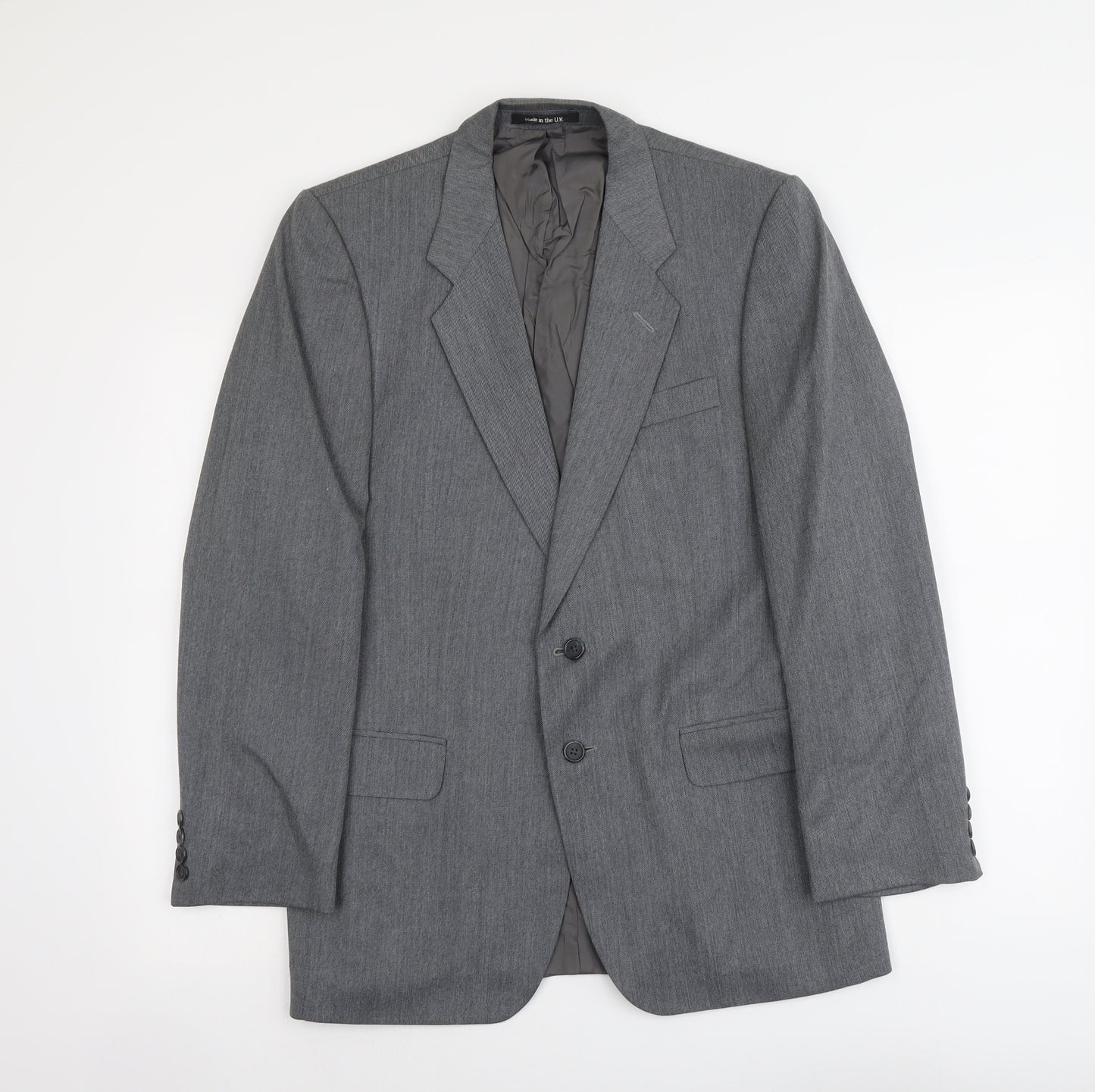 Marks and Spencer Mens Grey Polyester Jacket Suit Jacket Size M Regular