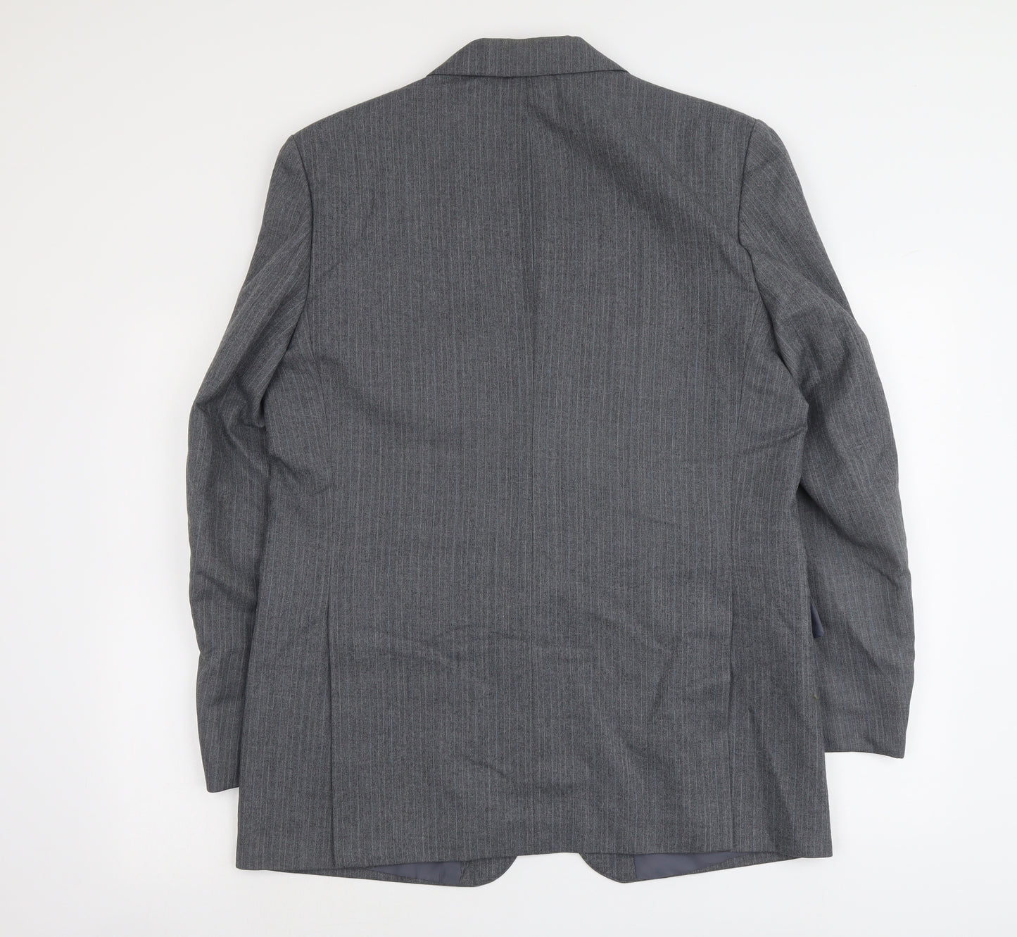 C&A Mens Grey Polyester Jacket Suit Jacket Size L Regular