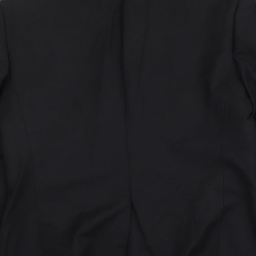 Kiomi Mens Black Polyester Jacket Suit Jacket Size L Regular