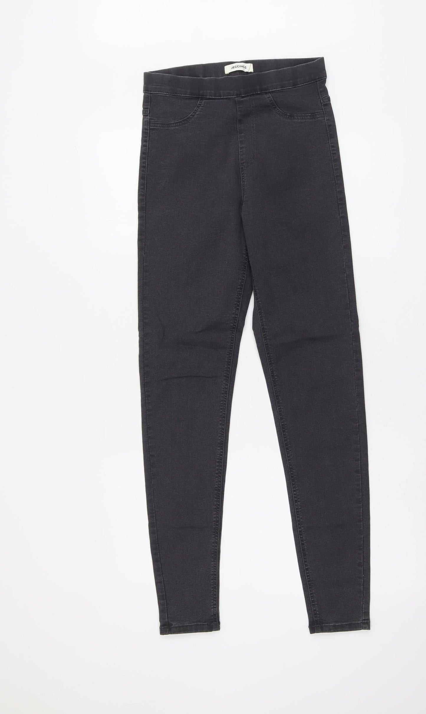 Marks and Spencer Womens Grey Cotton Jegging Jeans Size 8 L30 in Regular