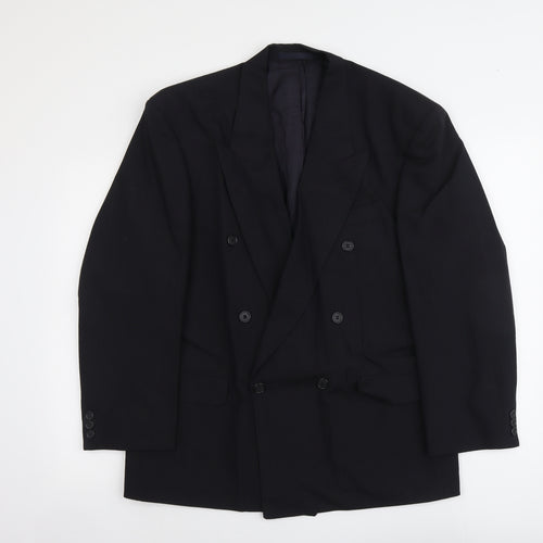 Marks and Spencer Mens Black Polyester Jacket Suit Jacket Size M Regular