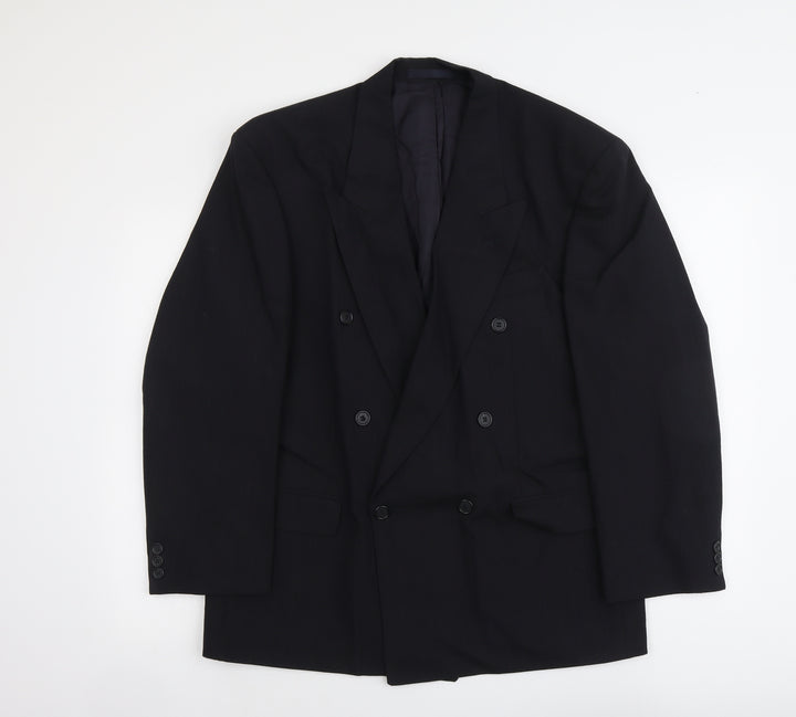 Marks and Spencer Mens Black Polyester Jacket Suit Jacket Size M Regular