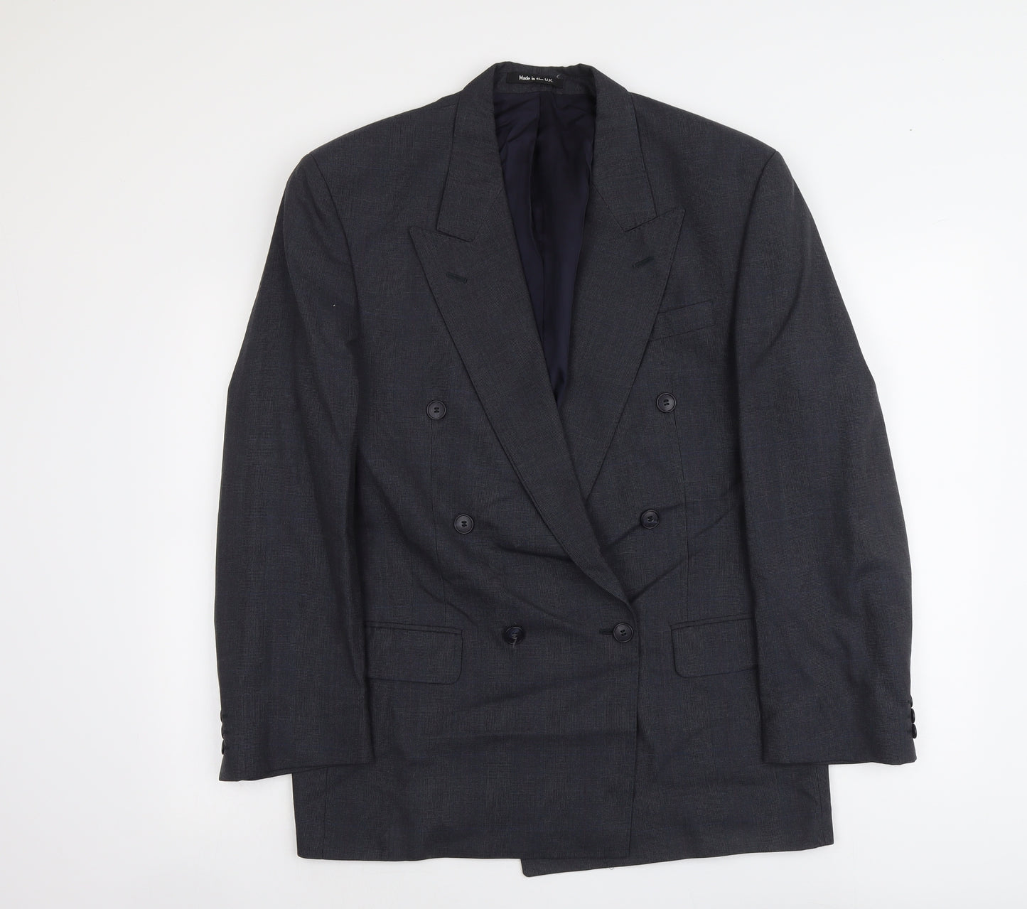 Marks and Spencer Mens Blue Polyester Jacket Suit Jacket Size L Regular