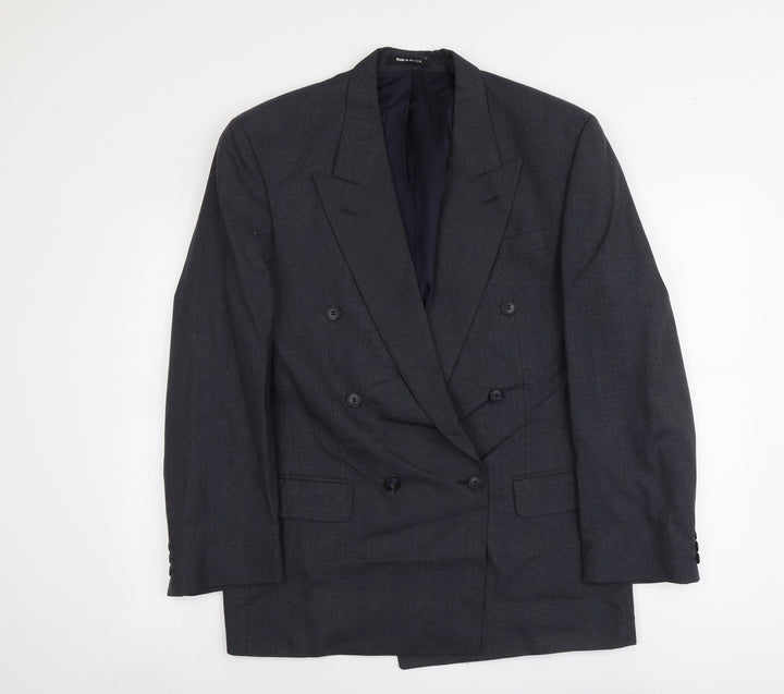 Marks and Spencer Mens Blue Polyester Jacket Suit Jacket Size L Regular