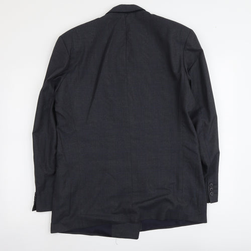 Marks and Spencer Mens Blue Polyester Jacket Suit Jacket Size L Regular