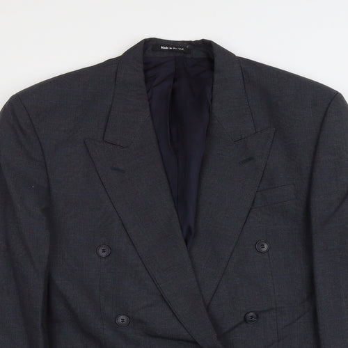 Marks and Spencer Mens Blue Polyester Jacket Suit Jacket Size L Regular