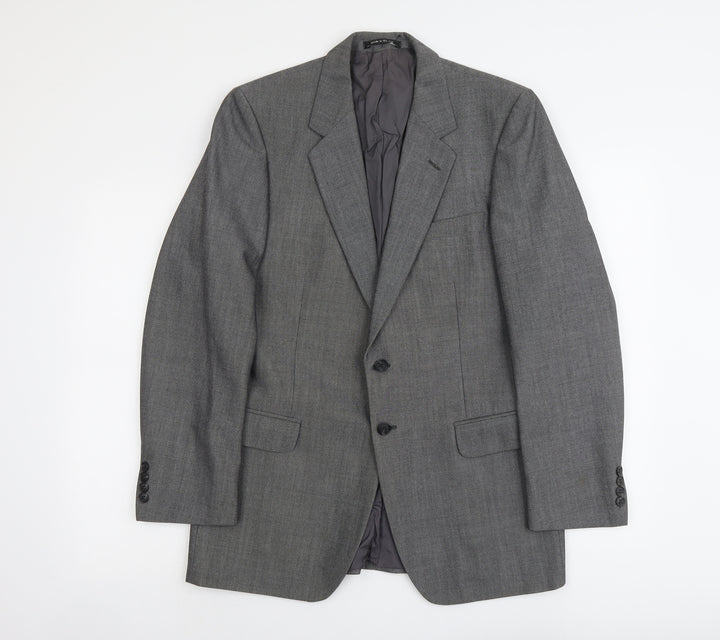 Marks and Spencer Mens Grey Polyester Jacket Suit Jacket Size M Regular