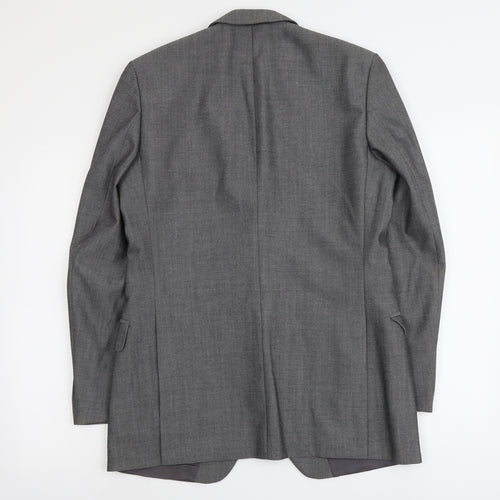 Marks and Spencer Mens Grey Polyester Jacket Suit Jacket Size M Regular