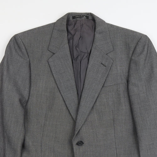 Marks and Spencer Mens Grey Polyester Jacket Suit Jacket Size M Regular