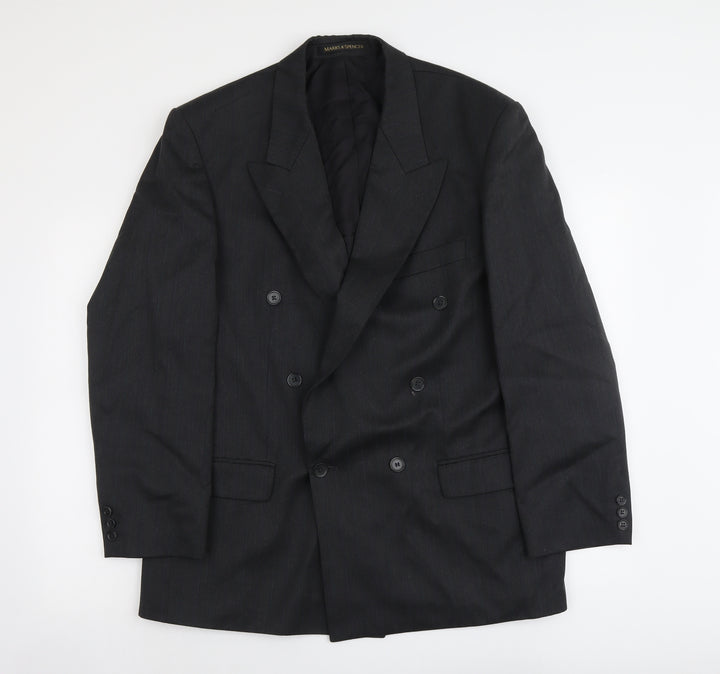 Marks and Spencer Mens Grey Polyester Jacket Suit Jacket Size M Regular