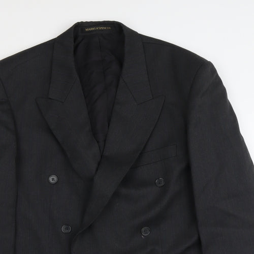 Marks and Spencer Mens Grey Polyester Jacket Suit Jacket Size M Regular