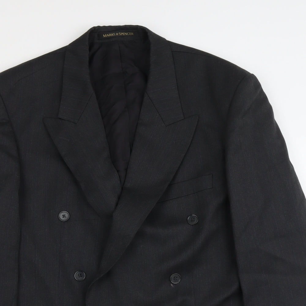 Marks and Spencer Mens Grey Polyester Jacket Suit Jacket Size M Regular