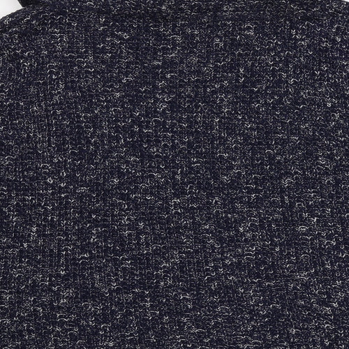 Boohoo Womens Blue Roll Neck Acrylic Pullover Jumper Size M