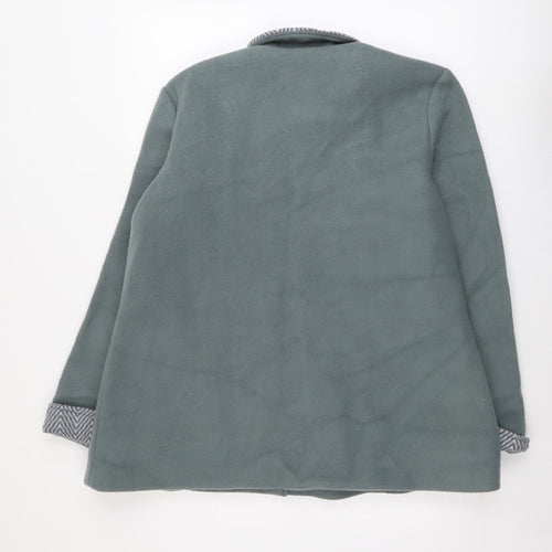 Anne De Lancay Womens Green Jacket Size M Button