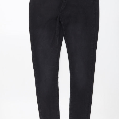 Boohoo Womens Grey Cotton Jegging Jeans Size 10 L26 in Regular