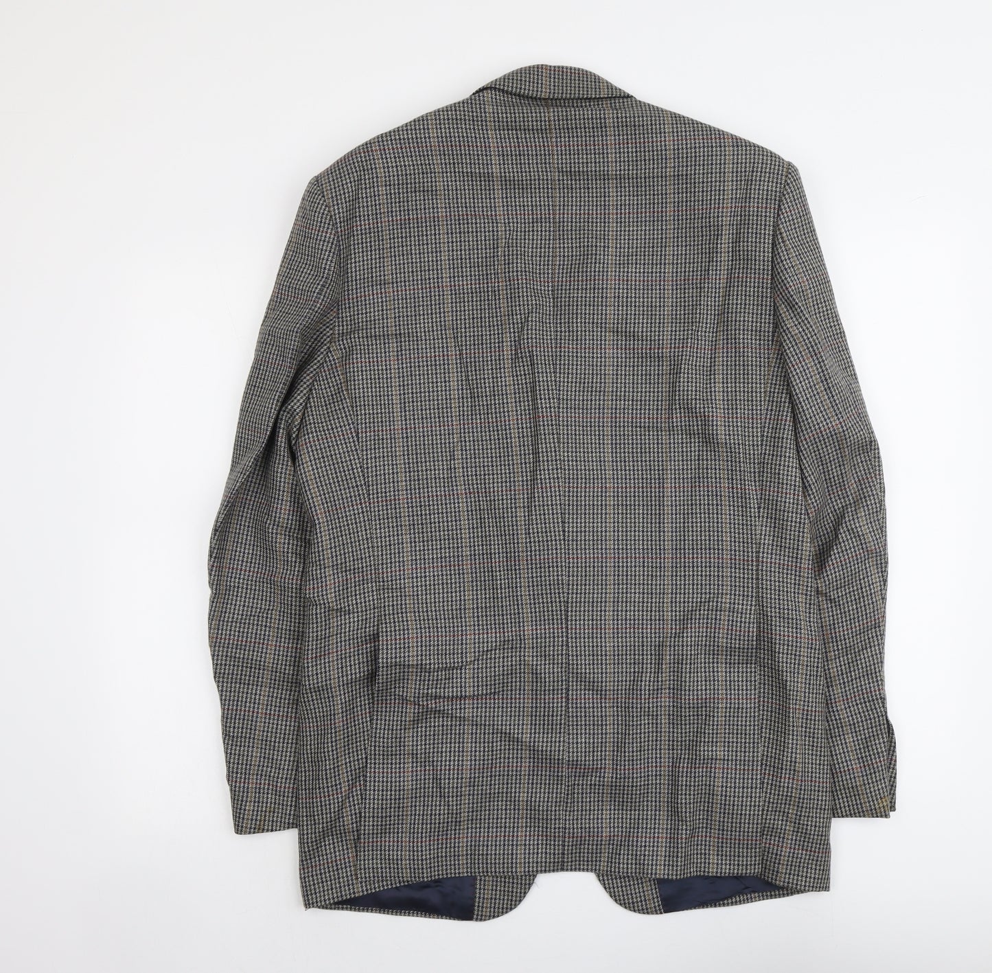 Westbrook Mens Grey Plaid Wool Jacket Suit Jacket Size M Regular