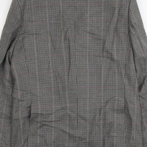 Westbrook Mens Grey Plaid Wool Jacket Suit Jacket Size M Regular