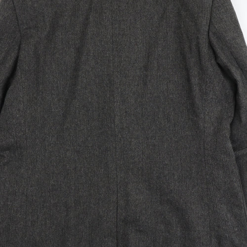 Boston Crew Mens Grey Polyester Jacket Blazer Size XL Regular