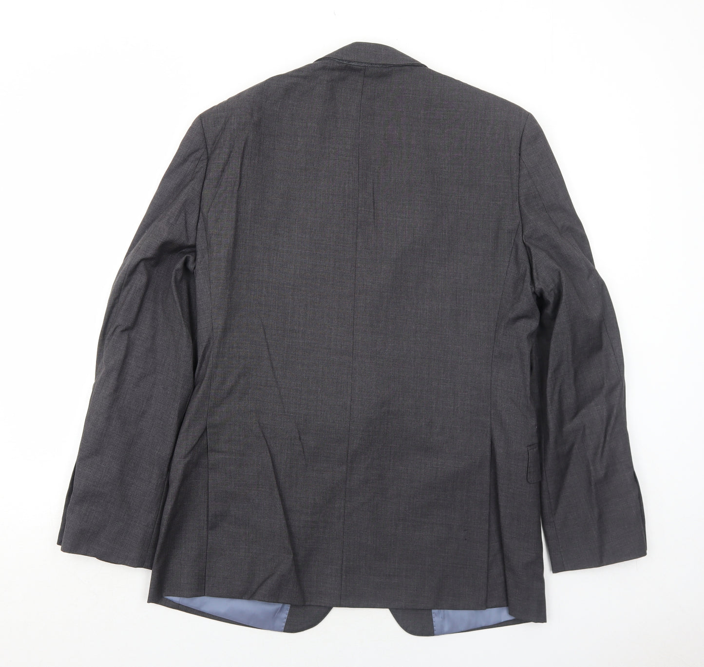 T.M.Lewin Mens Grey Wool Jacket Suit Jacket Size 40 Regular