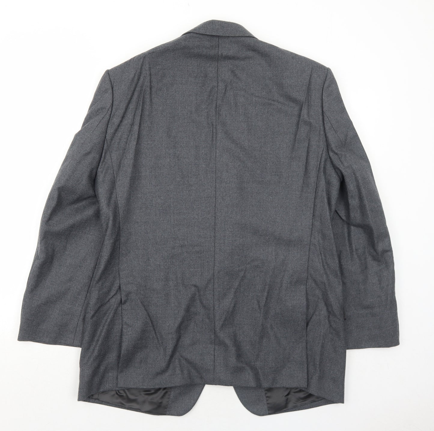 Hugo James Mens Grey Wool Jacket Suit Jacket Size 40 Regular