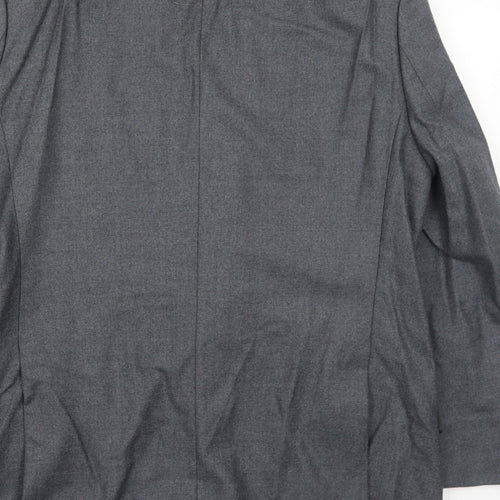 Hugo James Mens Grey Wool Jacket Suit Jacket Size 40 Regular